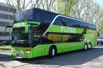 Setra S 431 DT  Flixbus - Hummel , Karlsruhe HBf/ZOB 19.04.2018