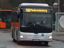 MAN Lion's City LE Ü der MVVG in Neubrandenburg am 17.02.2017