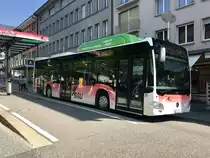 MB C2 NGT Nr. 31 der BGU am 21.4.18 beim Postplatz Grenchen.