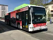 BGU Citaro Facelift Nr. 26 am 21.4.18 kurz vor der Abfahrt beim Bhf Grenchen Süd.