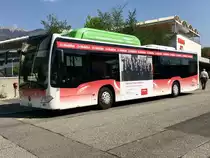 BGU C2 NGT Nr. 31 am 21.4.18 bei der Abfahrt am Bhf Grenchen Süd.