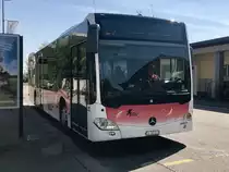 BGU MB C2 Ü Nr. 20 am 21.4.18 beim Bhf Grenchen Süd am warten auf die Abfahrtszeit.