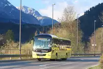MAN Lion's Regio von Postbus BD-14725 als Linie 4206 bei der Haltestelle Landeck-Zams Bahnhof. Aufgenommen 17.4.2018.