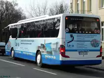 Setra 415 GT von Braasch Reisen aus Deutschland in Neubrandenburg am 23.02.2017