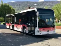 BGU Überland C2 Nr 20 mit 2 Türen kurz vor dem Bhf Grenchen Süd am 21.4.18.