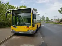 Mercedes Benz O 530 Citaro der BVG mit der Fahrzeugnummer 1325 auf der Linie 160 nach S Schöneweide an der Haltestelle Siriusstrasse in Berlin Altglienicke am 23.04.2018