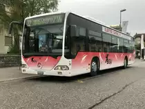 Bei der BGU steht dieser Citaro I Nr. 14 immer noch im Einsatz, am 23.4.18 beim Bhf Grenchen Süd.