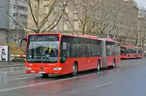 Mercedes Citaro von Südbadenbus,fährt als Eisenbahnersatz zum Badischen Bahnhof. Die Aufnahme stammt vom 01.04.2018.