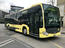 MB C2 178 der STI am 26.4.18 bei der Ankunft beim Bhf Thun.