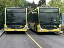 Wärend der STI C2 185 links parkiert wurde, wird er am 26.4.18 vom C2 179, der Richtung Haltekante fährt, überholt.