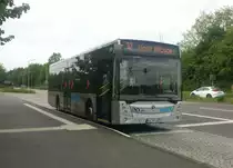 Hier ist der KA PR 457 von Pieck Reisen/Hagro Transbus auf der Buslinie 32 zu den Neuen Wiesen in Karlsruhe Hagsfeld unterwegs. Gesichtet am 28.04.2018 am Fächerbad in Karlsruhe.