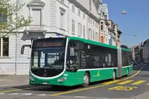 Mercedes Citaro 7033, auf der Linie 31, fährt zur Haltestelle Wettsteinplatz. Die Aufnahme stammt vom 19.04.2018.
