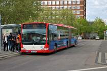 Stadtwerke Trier Mercedes Benz Citaro 1 Facelift G Wagen 23 am 27.04.18 in Trier Hbf 