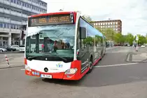 Stadtwerke Trier Mercedes Benz Citaro 2 G Wagen 44 am 27.04.18 in Trier Hbf 