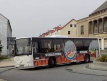 Volvo 8700 der Oppermann Transporte aus Deutschland in Sassnitz am 07.09.2014