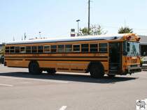 Bluebird All American RE der  Rutherford County Schools . Aufgenommen am 25. September auf den Wal-Mart Parkplatz in Murfreesboro, Tennessee.