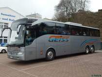 Mercedes Tourismo von Geiss Reisen aus Deutschland im Stadthafen Sassnitz am 08.07.2017