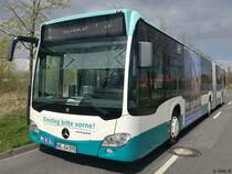 Mercedes Citaro III der Neubrandenburger Verkehrsbetriebe in Neubrandenburg am 29.04.2017