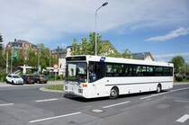 Bus Stollberg / Bus Erzgebirge: Mercedes-Benz O 407 der RVE (Regionalverkehr Erzgebirge GmbH), aufgenommen im April 2018 am Bahnhof von Stollberg / Erzgebirge.

