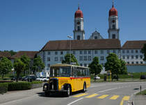 Historische Postautos der Marken SAURER, BERNA UND FBW anlässlich der Ausfahrt vom 8. Mai 2018 in St. Urban.
Foto: Walter Ruetsch 