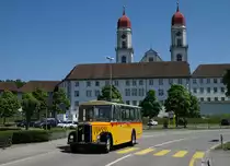 Historische Postautos der Marken SAURER, BERNA UND FBW anlässlich der Ausfahrt vom 8. Mai 2018 in St. Urban.
Foto: Walter Ruetsch 