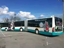 Mercedes Citaro II der Neubrandenburger Verkehrsbetriebe in Neubrandenburg am 11.04.2017