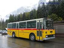 SAURER RH?  Tscher  in Kandersteg, beim Entladen eines Autozuges durch den Ltschberg am 4.10.08