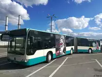 Mercedes Citaro II der Neubrandenburger Verkehrsbetriebe in Neubrandenburg am 11.04.2017
