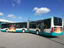 Mercedes Citaro III der Neubrandenburger Verkehrsbetriebe in Neubrandenburg am 11.04.2017
