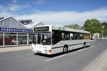 Bus Aue / Bus Erzgebirge: MAN EL (ASZ-BV 25) der RVE (Regionalverkehr Erzgebirge GmbH), aufgenommen im April 2018 im Stadtgebiet von Aue (Sachsen).