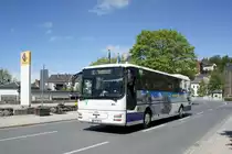Bus Aue / Stadtbus Aue / Bus Erzgebirge: MAN ÜL der RVE (Regionalverkehr Erzgebirge GmbH), aufgenommen im April 2018 im Stadtgebiet von Aue (Sachsen).