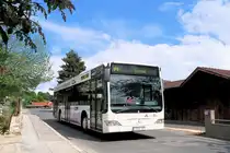 Mercedes-Benz O 530 II (Citaro Facelift) der Innsbrucker Verkehrsbetriebe, Bus Nr. 604, als Linie A nach der Haltestelle Arzl Ost in Innsbruck. Aufgenommen 10.5.2018.