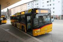 Postauto/Regie Kreuzlingen TG 158 061 (Solaris Urbino 12) am 17.3.2018 beim Bhf. Kreuzlingen