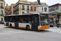 Mercedes Citaro 328, auf der Linie 1, unterwegs in Cagliari. Die Aufnahme stammt vom 08.05.2018.