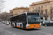 Mercedes Citaro 366, auf der Linie 1, unterwegs in Cagliari. Die Aufnahme stammt vom 08.05.2018.