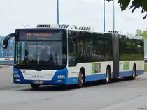MAN Lion's City der Rostocker Straßenbahn AG in Rostock am 27.06.2017