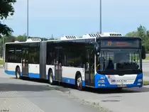 MAN Lion's City der Rostocker Straßenbahn AG in Rostock am 27.06.2017