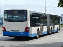 MAN Lion's City der Rostocker Straßenbahn AG in Rostock am 27.06.2017