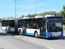 MAN Lion's City der Rostocker Straßenbahn AG in Rostock am 27.06.2017