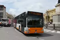 Mercedes Citaro 372, auf der Linie 1, unterwegs in Cagliari. Die Aufnahme stammt vom 08.05.2018.
