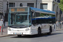 Heuliez GX Bus mit der Nummer 246, auf der Linie 49, ist in Marseille unterwegs. Die Aufnahme stammt vom 11.05.2018.