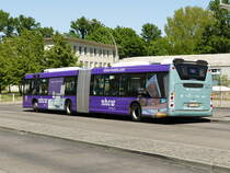 Scania Citywide #4545 der BVG in der Hertzallee im Mai 2018.