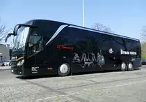 Setra S 517HDH  ''St.Petersburg'' von Höffmann Touristik,  hier in Berlin / Hardenbergplatz im April 2017.