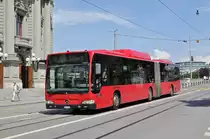 Mercedes Citaro 858, auf der Linie 10, fährt zur Haltestelle Zytglogge. Die Aufnahme stammt vom 22.05.2018.