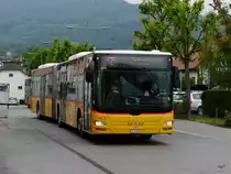 Postauto - MAN Lion`s City  JU 53407 unterwegs in Delémont am 17.05.2018