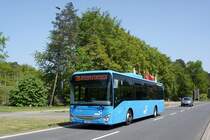 Bus Kaiserslautern / Verkehrsverbund Rhein-Neckar: Iveco Crossway LE (MZ-DB 2153) der DB Regio Bus Mitte GmbH, aufgenommen im Mai 2018 im Stadtgebiet von Kaiserslautern.