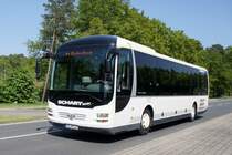 Bus Kaiserslautern / Verkehrsverbund Rhein-Neckar: MAN Lion's Regio (KL-EC 41) von Schary-Reisen GbR (Lackierung: Busverkehr Oder-Spree GmbH), aufgenommen im Mai 2018 im Stadtgebiet von Kaiserslautern.