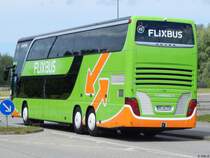 Setra 431 DT von Flixbus/KDE Reisen aus Deutschland in Rostock am 27.06.2017