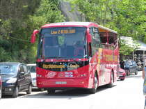 08.05.2018,MB CitySightseeingCorfu in Achillion auf Korfu/Greece.