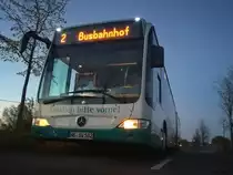 Mercedes Citaro II (2017 verkauft) der Neubrandenburger Verkehrsbetriebe in Neubrandenburg am 30.04.2017